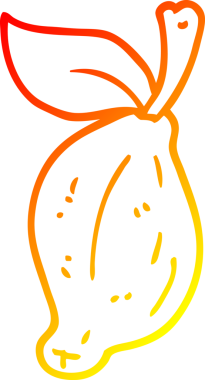 Bir insan tarafından çizilmiş organik limon çizgi çizimi