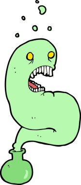 Şişedeki cadılar bayramı hayaleti bir insan tarafından çizilmiş.