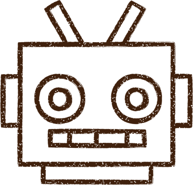 Robot Baş Kömür Bir insan tarafından çizilmiş