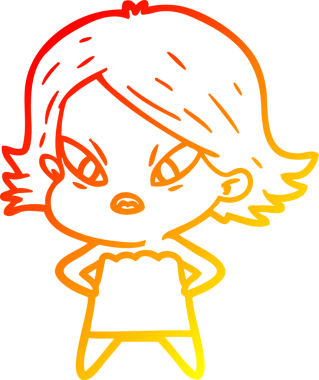 Bir çizgi film karakteri, bir insan tarafından çizilmiş...