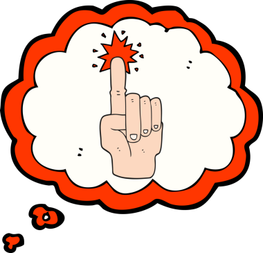 Bir insan tarafından çizilmiş serbest çizim balon karikatürü.