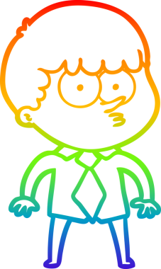 Bir insan tarafından çizilmiş gömlek ve kravatlı karikatür çizimi.