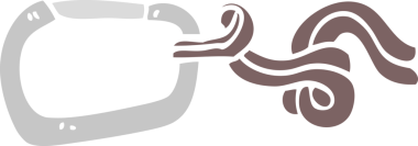 Bir insan tarafından çizilmiş düz renk çizim karikatür klips ve ip