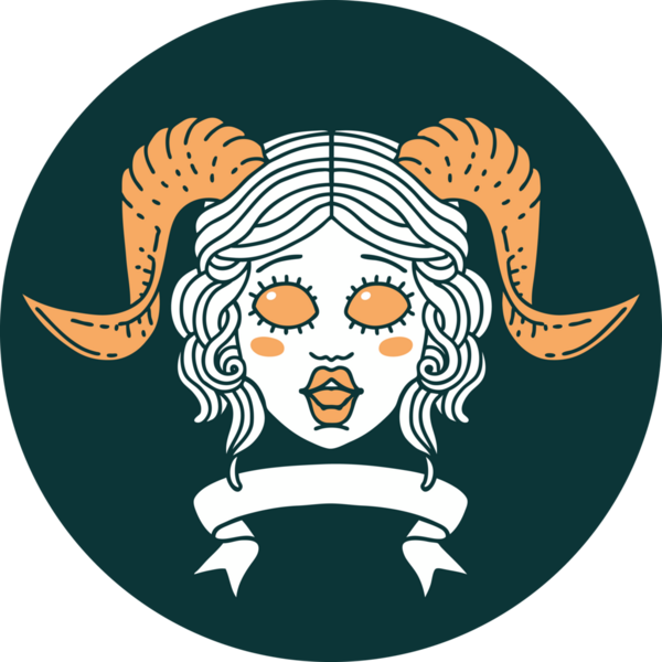 Bir insan tarafından çizilmiş parşömen pankartıyla karakterin bağlayıcı simgesi