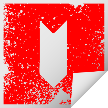 Bir insan tarafından çizilen madalya kurdelesinin çizilmiş dairesel soyma etiketi.