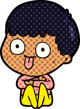 Bir insan tarafından çizilmiş çizgi film adamı.