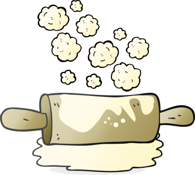 Bir insan tarafından çizilmiş karikatür merdanesi.