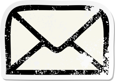 Bir insan tarafından çizilmiş şirin bir karikatür kağıdının sıkıntılı çıkartması.