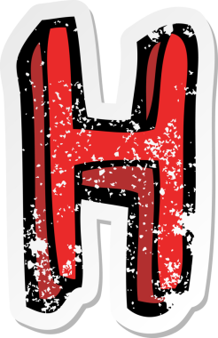 Bir insan tarafından çizilmiş bir karikatürün gerilimli yapıştırması.