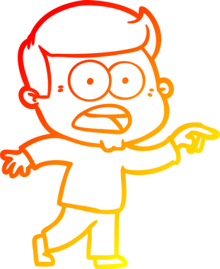 İnsan tarafından çizilmiş bir çizgi film karakteri.