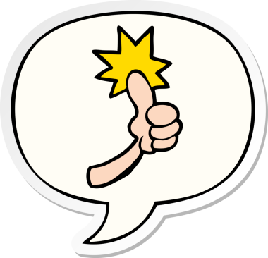 bir insan tarafından çizilmiş konuşma kabarcığı etiketli çizgi film işareti