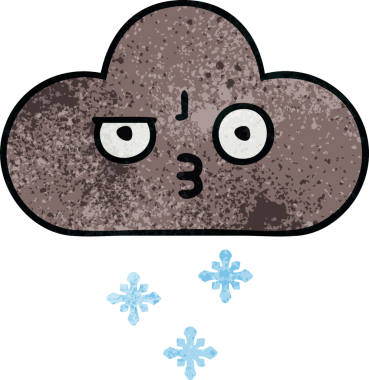 Bir insan tarafından çizilmiş fırtına kar bulutunun retro grunge dokusu