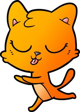 Bir insan tarafından çizilmiş kedi tıslaması.