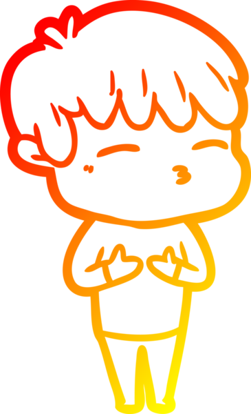 Bir insan tarafından çizilmiş karikatür çizimi.