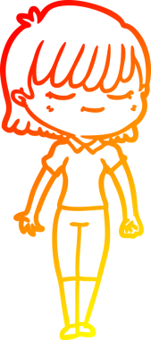 Bir insan tarafından çizilmiş bir karikatür kadın çizimi