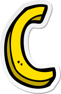 Bir insan tarafından çizilmiş bir karikatür etiketi.