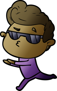 Bir insan tarafından çizilmiş havalı bir çizgi film.