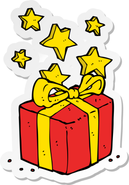 Bir insan tarafından çizilmiş bir karikatür etiketi.