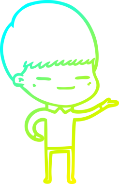 Bir insan tarafından çizilmiş kendini beğenmiş bir çizgi film karakteri.