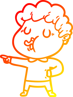 Bir insan tarafından çizilmiş, çizgi film karakteri.