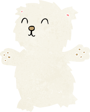 Bir insan tarafından çizilmiş oyuncak ayı.