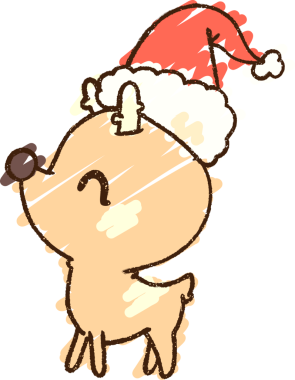 Bir insan tarafından çizilmiş Noel Ren Geyiği Tebeşiri