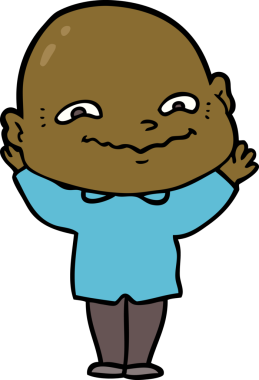 Bir insan tarafından çizilmiş ürkütücü bir çizgi film.