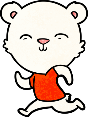 Bir insan tarafından çizilmiş kutup ayısı karikatürü