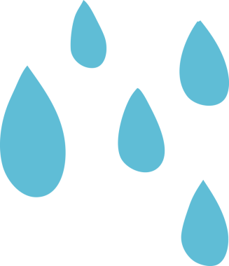 Bir insan tarafından çizilmiş karalama yağmur damlası.