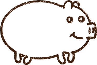 Domuz Kömürü Bir insan tarafından çizilmiş