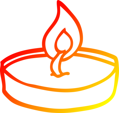 Bir insan tarafından çizilmiş karikatür deniz mavisi ışığının sıcak gradyan çizimi