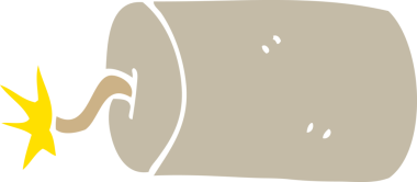 Bir insan tarafından çizilmiş karalama dinamiti.