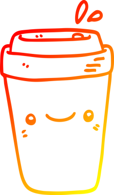 Bir insan tarafından çizilmiş sıcak çizgi çizgi roman çizimi.