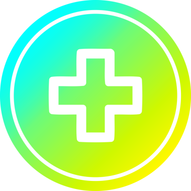 Bir insan tarafından çizilmiş havalı gradyan bitiş çizelgesi ile havalı gradyan bitiş ikonu