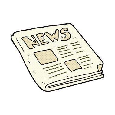 Bir insan tarafından çizilmiş serbest çizim karikatür gazetesi