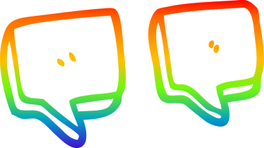 bir insan tarafından çizilmiş bir karikatür tırnak işareti çizimi