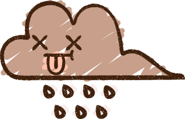 Bir insan tarafından çizilen Yağmur Bulutu Tebeşiri