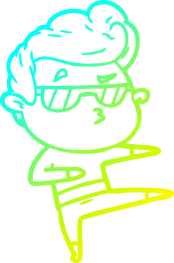 Bir insan tarafından çizilmiş karikatür karikatürü.