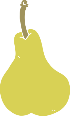 Bir insan tarafından çizilmiş armut karalaması.