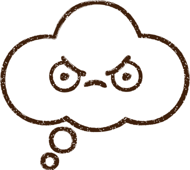 Öfkeli Düşünce Köpüğü Kömür Çizimi Bir insan tarafından çizildi