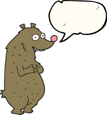 Bir insan tarafından çizilmiş serbest konuşma balonu karikatürü.