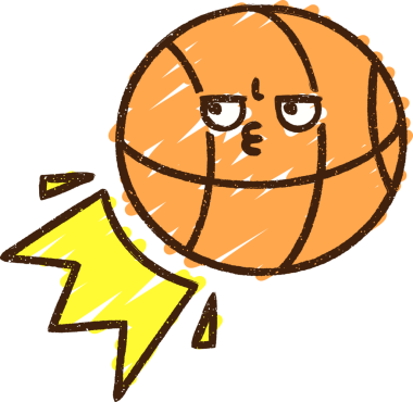 Bir insan tarafından çizilen Basket Topu Tebeşiri