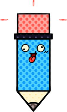 bir insan tarafından çizilmiş bir kalemin karikatürü.