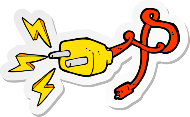 Bir insan tarafından çizilmiş bir karikatür etiketi