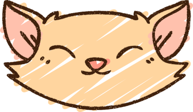 Bir insan tarafından çizilmiş şirin kedi tebeşiri.