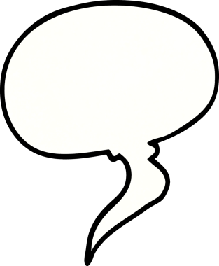 bir insan tarafından çizilmiş karalama konuşma balonu