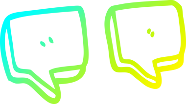 Bir insan tarafından çizilmiş bir karikatür tırnak işareti.