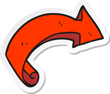 Bir insan tarafından çizilmiş çizgi film okunun çıkartması