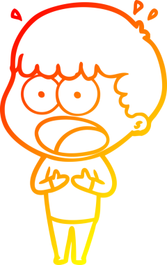 İnsan tarafından çizilmiş bir çizgi film karakteri.