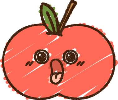 Bir insan tarafından çizilen Elma Tebeşiri